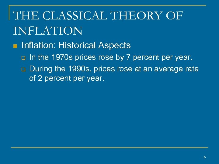 THE CLASSICAL THEORY OF INFLATION n Inflation: Historical Aspects q q In the 1970