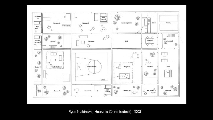 Ryue Nishizawa, House in China (unbuilt), 2003 