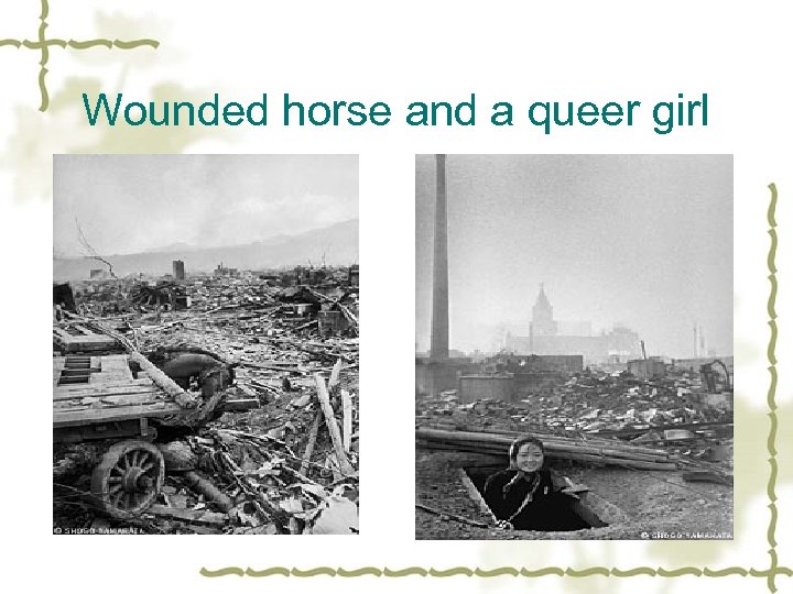 Wounded horse and a queer girl 