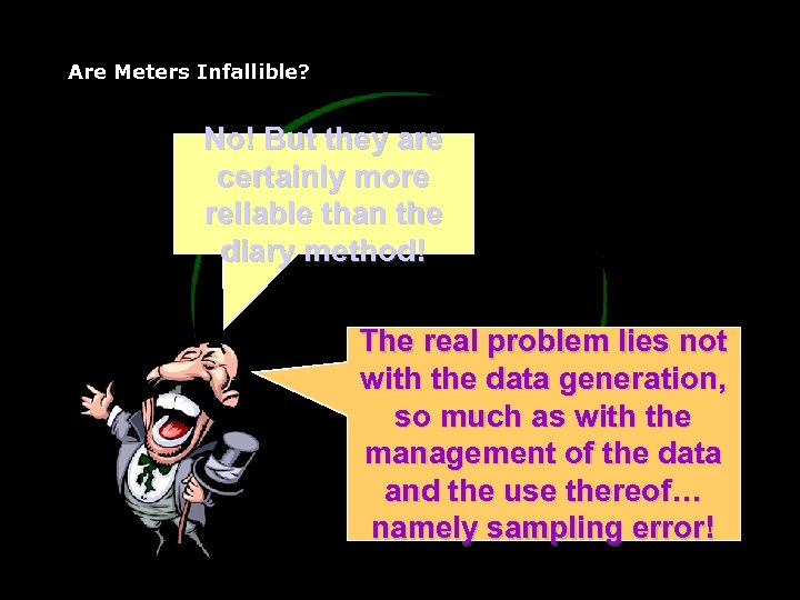 Are Meters Infallible? No! But they are certainly more reliable than the diary method!