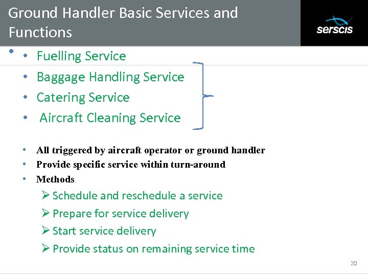 Ground Handler Basic Services and Functions • Subtitle • Fuelling Service • Baggage Handling