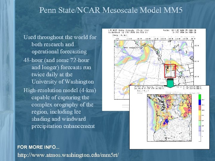 Penn State/NCAR Mesoscale Model MM 5 Used throughout the world for both research and