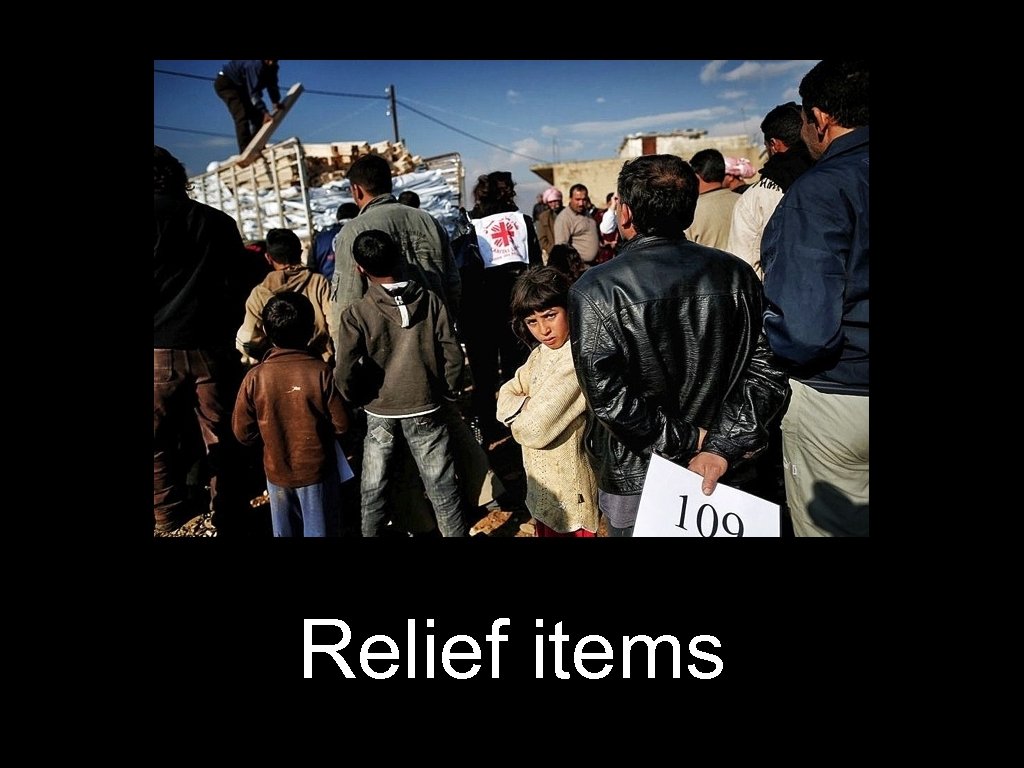 Relief items 