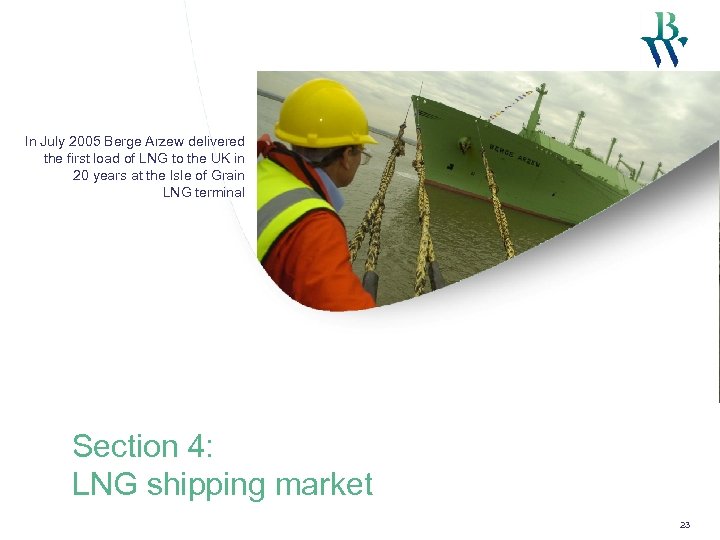 In July 2005 Berge Arzew delivered the first load of LNG to the UK