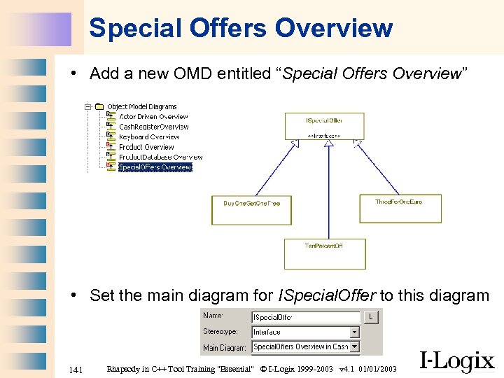 Special Offers Overview • Add a new OMD entitled “Special Offers Overview” • Set