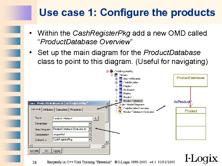 Use case 1: Configure the products • Within the Cash. Register. Pkg add a