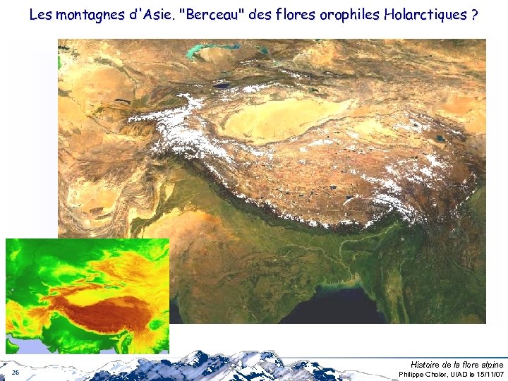Les montagnes d'Asie. 