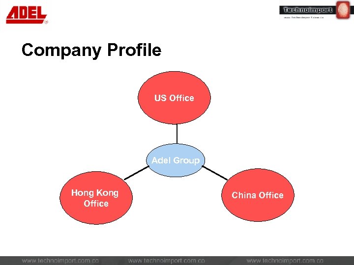 Company Profile US Office Adel Group Hong Kong Office China Office 