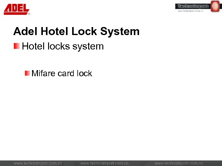 Adel Hotel Lock System Hotel locks system Mifare card lock 