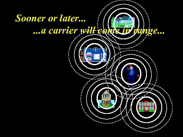 Sooner or later. . . a carrier will come in range. . . 