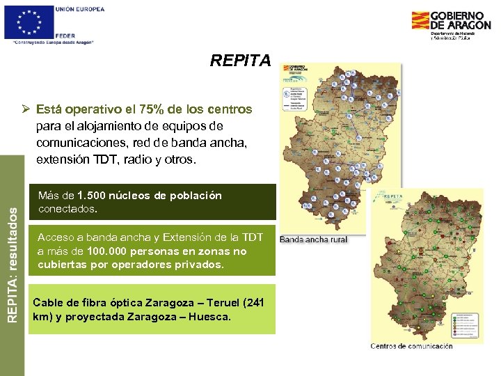 REPITA Ø Está operativo el 75% de los centros para el alojamiento de equipos