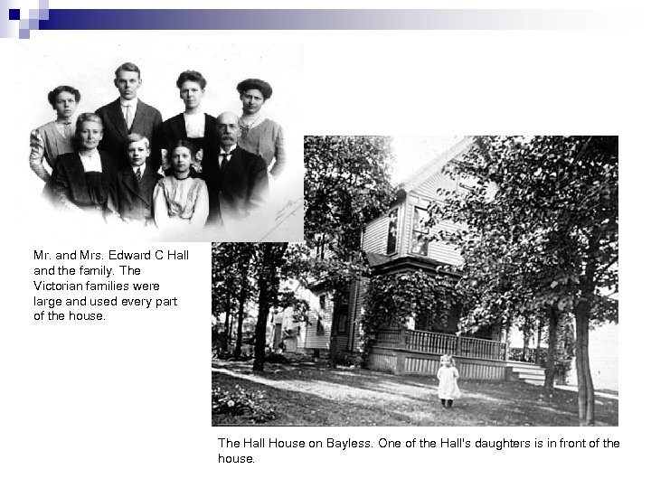 Mr. and Mrs. Edward C Hall and the family. The Victorian families were large