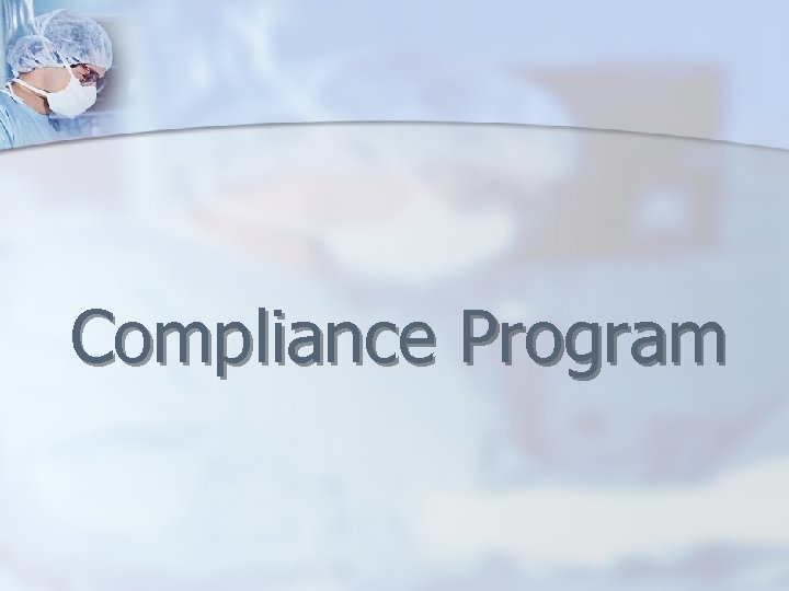 Compliance Program 