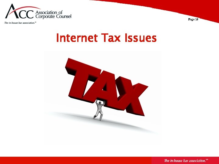 Page 28 Internet Tax Issues 