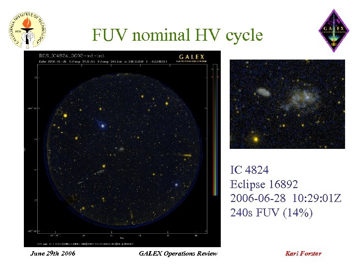 FUV nominal HV cycle IC 4824 Eclipse 16892 2006 -06 -28 10: 29: 01