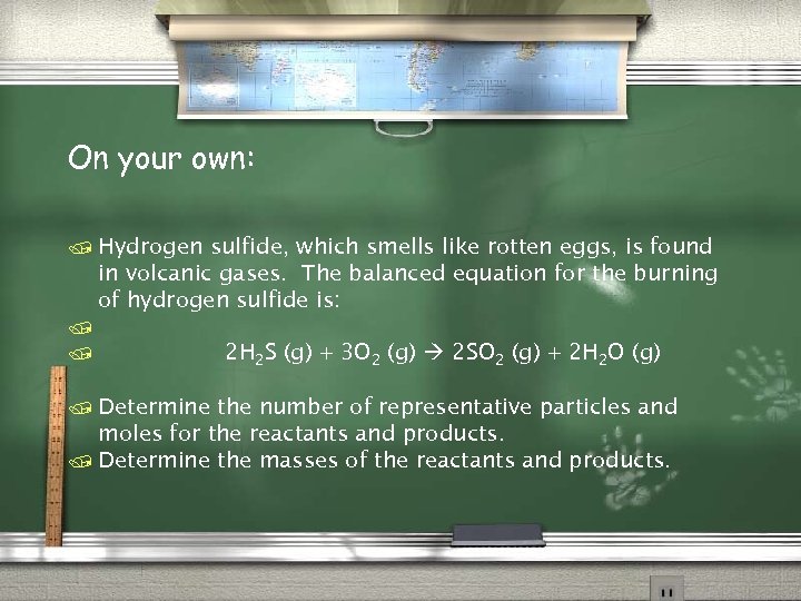 On your own: / Hydrogen sulfide, which smells like rotten eggs, is found in