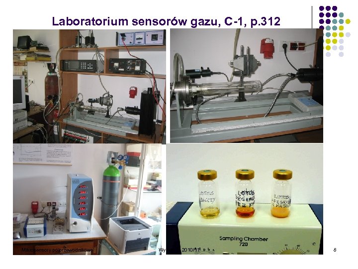 Laboratorium sensorów gazu, C-1, p. 312 Mikrosensory półprzewodnikowe Wykład 1, 2010/11 8 