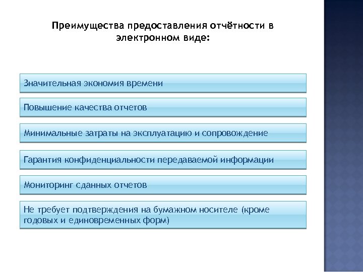 Порядок представления отчетности. Представление отчетности в статистике. Качество отчетности. Статистическая отчетность в электронном виде. Преимущества электронной отчетности в ФНС.