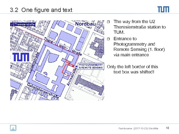 3. 2 One figure and text r r The way from the U 2