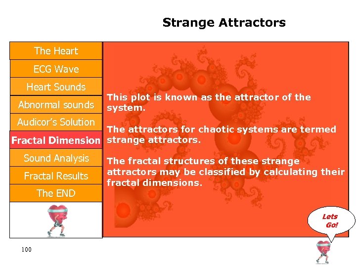 Strange Attractors The Heart ECG Wave Heart Sounds Abnormal sounds This plot is known