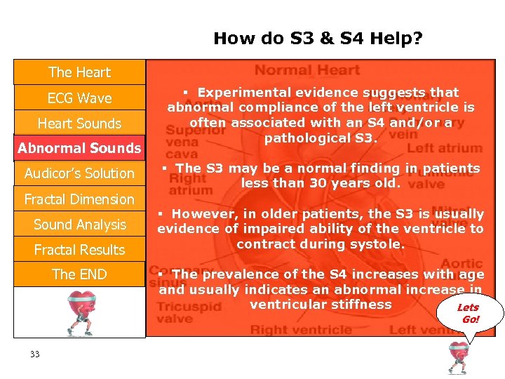 How do S 3 & S 4 Help? The Heart ECG Wave Heart Sounds