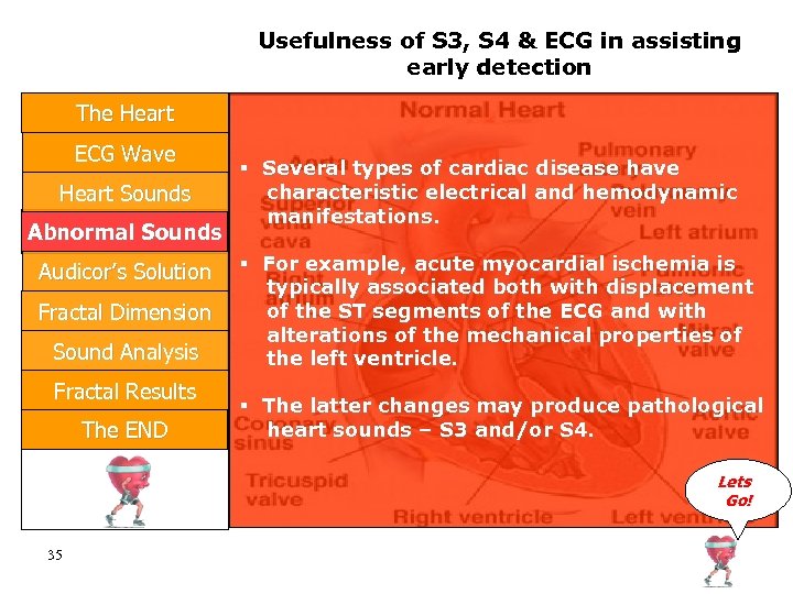 Usefulness of S 3, S 4 & ECG in assisting early detection The Heart
