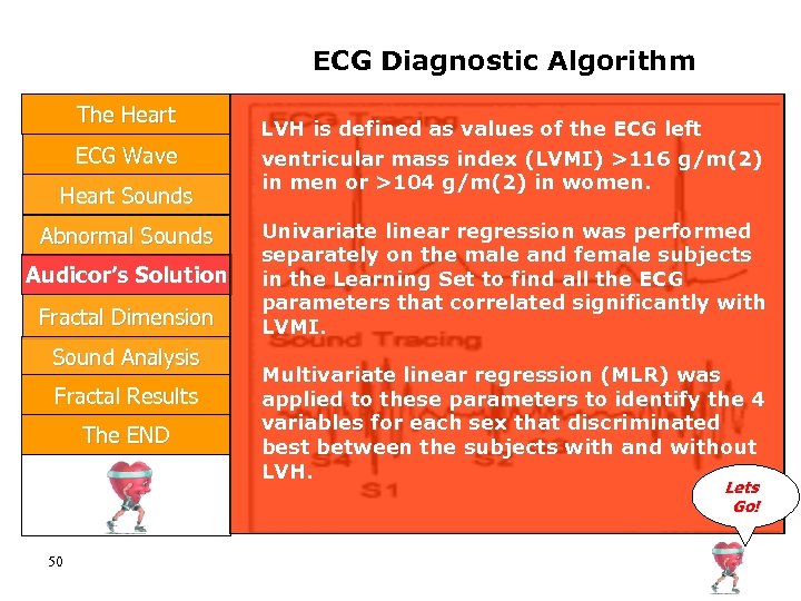 ECG Diagnostic Algorithm The Heart ECG Wave Heart Sounds Abnormal Sounds Audicor’s Solution Fractal