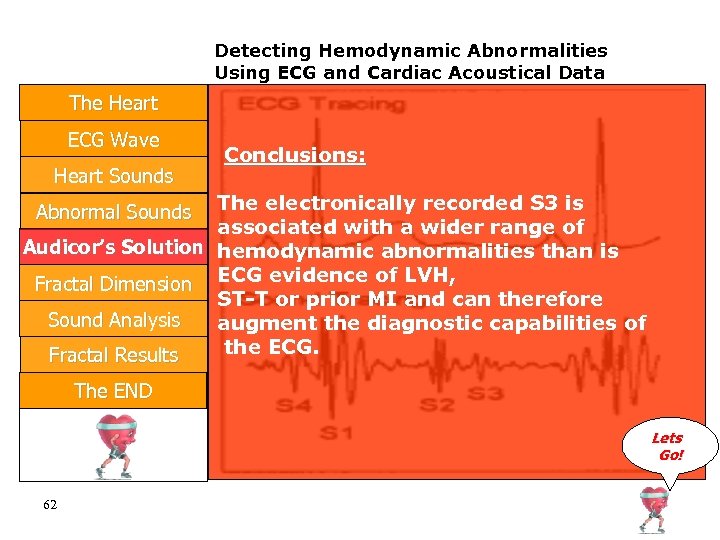 Detecting Hemodynamic Abnormalities Using ECG and Cardiac Acoustical Data The Heart ECG Wave Heart