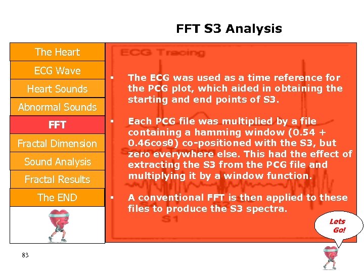 FFT S 3 Analysis The Heart ECG Wave Heart Sounds The ECG was used