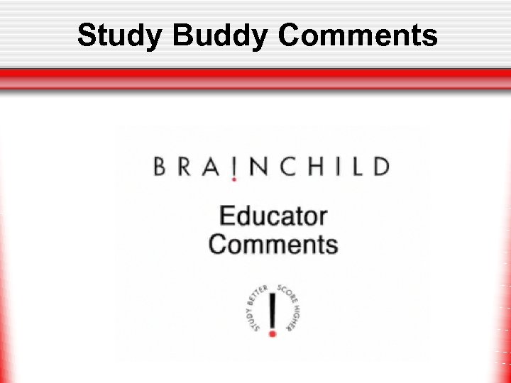 Study Buddy Comments 
