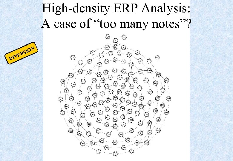 High-density ERP Analysis: A case of “too many notes”? DIV IO RS E N