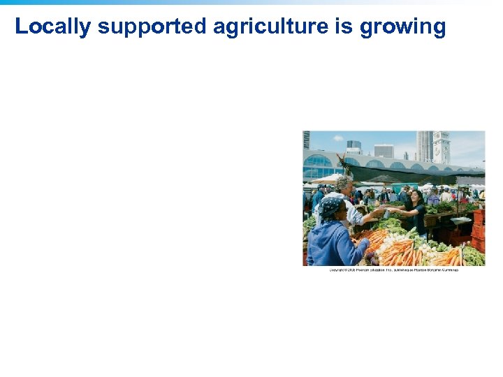 Locally supported agriculture is growing 