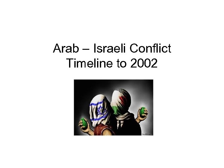 Arab – Israeli Conflict Timeline to 2002 