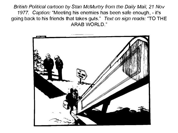 British Political cartoon by Stan Mc. Murtry from the Daily Mail, 21 Nov 1977.