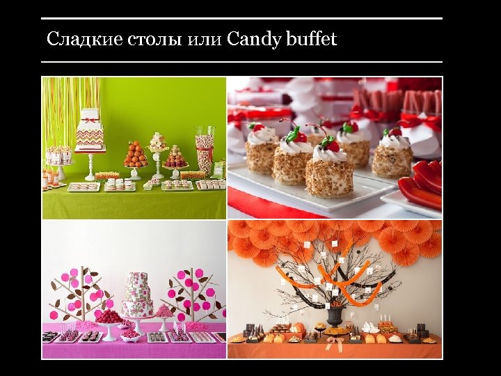 Сладкие столы или Candy buffet 