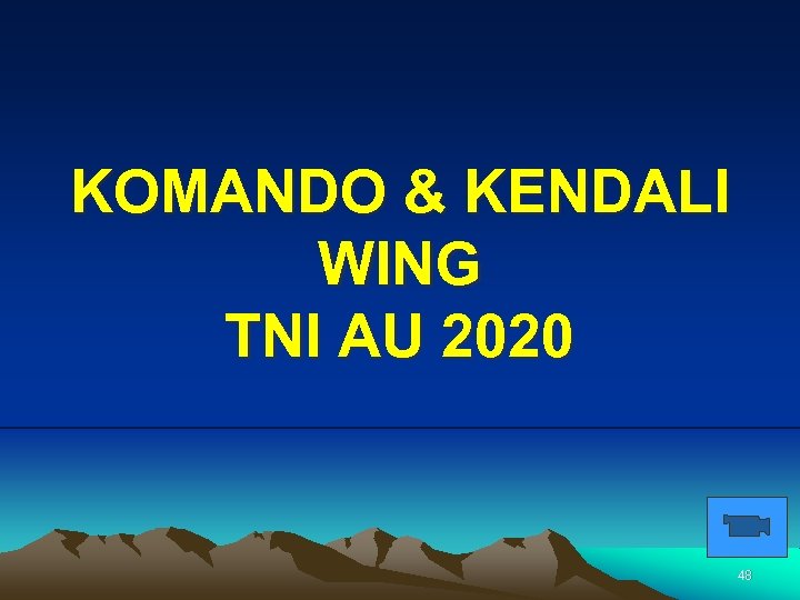 KOMANDO & KENDALI WING TNI AU 2020 48 