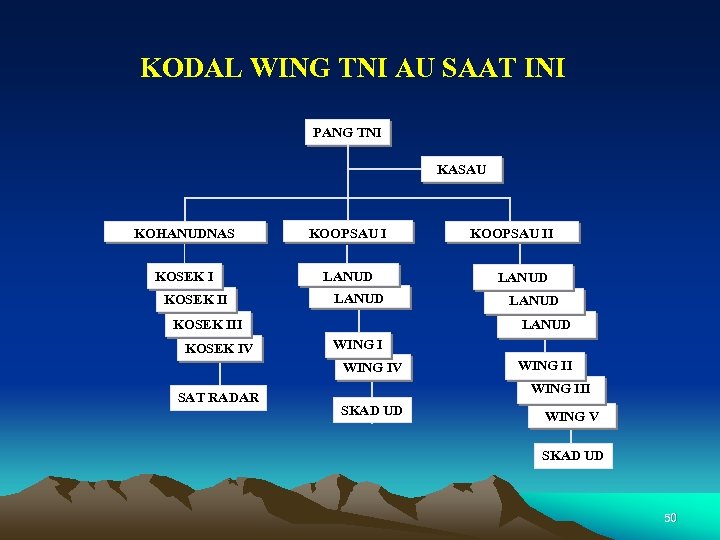 KODAL WING TNI AU SAAT INI PANG TNI KASAU KOHANUDNAS KOOPSAU I KOSEK I