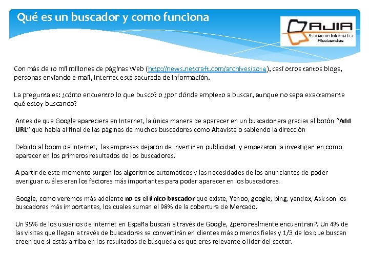 Qué es un buscador y como funciona Con más de 10 millones de páginas