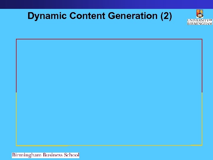 Dynamic Content Generation (2) 