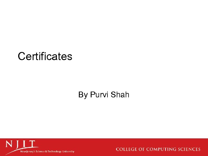 Certificates By Purvi Shah 