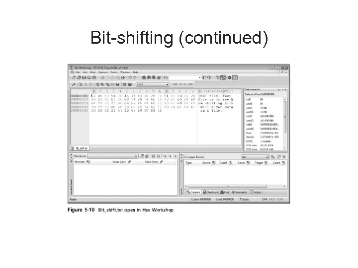 Bit-shifting (continued) 