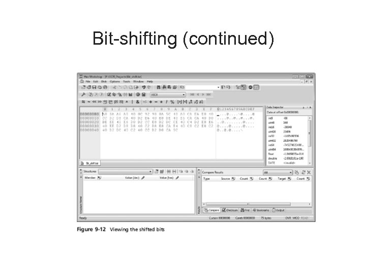 Bit-shifting (continued) 