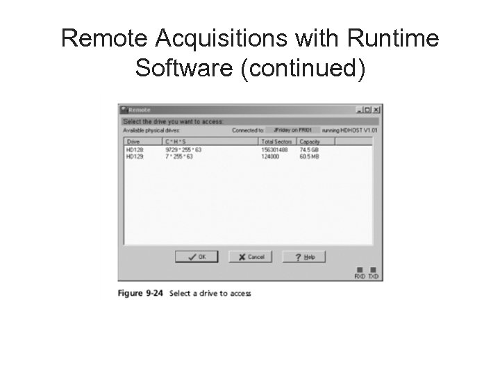 Remote Acquisitions with Runtime Software (continued) 