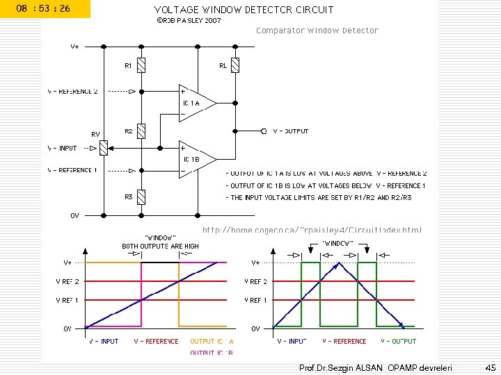 Prof. Dr. Sezgin ALSAN OPAMP devreleri 45 