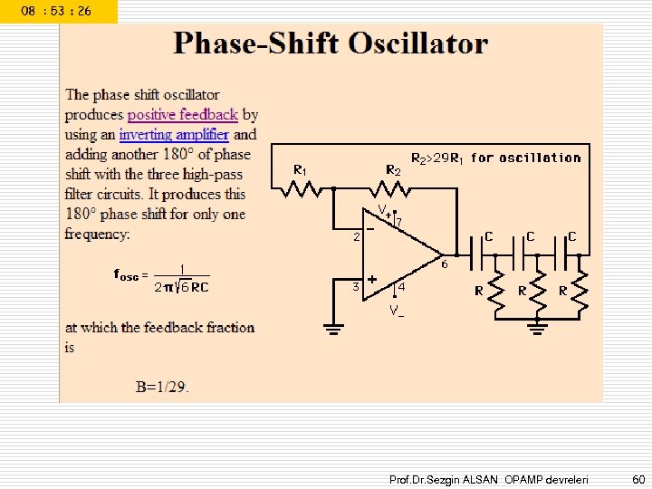 Prof. Dr. Sezgin ALSAN OPAMP devreleri 60 