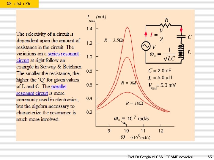 Prof. Dr. Sezgin ALSAN OPAMP devreleri 65 