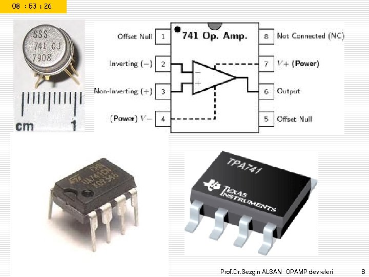 Prof. Dr. Sezgin ALSAN OPAMP devreleri 8 