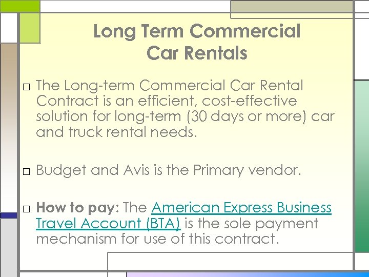 Long Term Commercial Car Rentals □ The Long-term Commercial Car Rental Contract is an