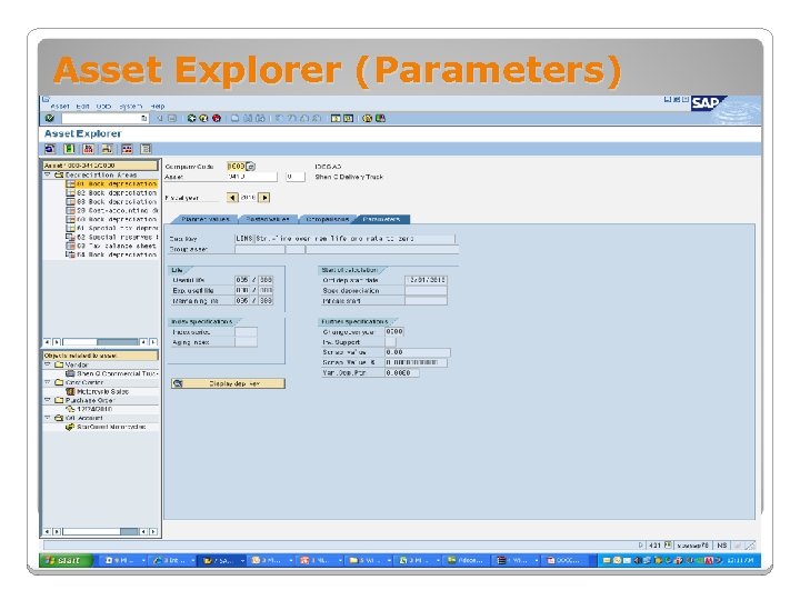 Asset Explorer (Parameters) 