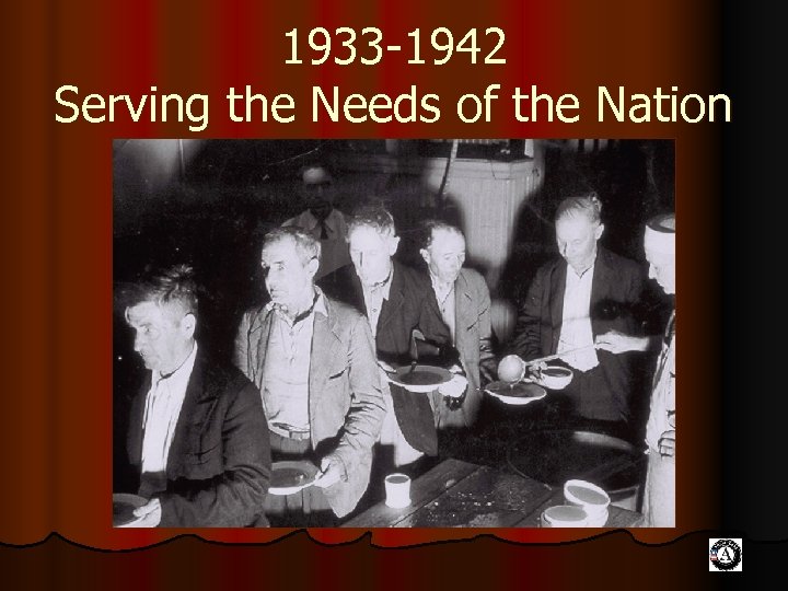 1933 -1942 Serving the Needs of the Nation 
